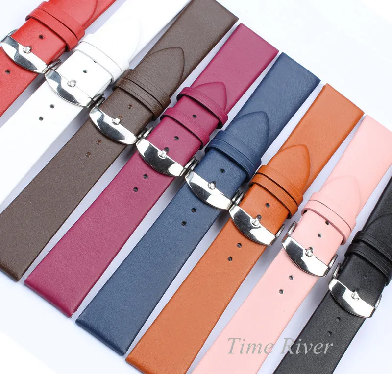 

1 Piece Genuine Leather Two Section Strap 12mm 14mm 16mm 18mm 20mmm 22mm Watch Band Watch Belts Wristwatch Band