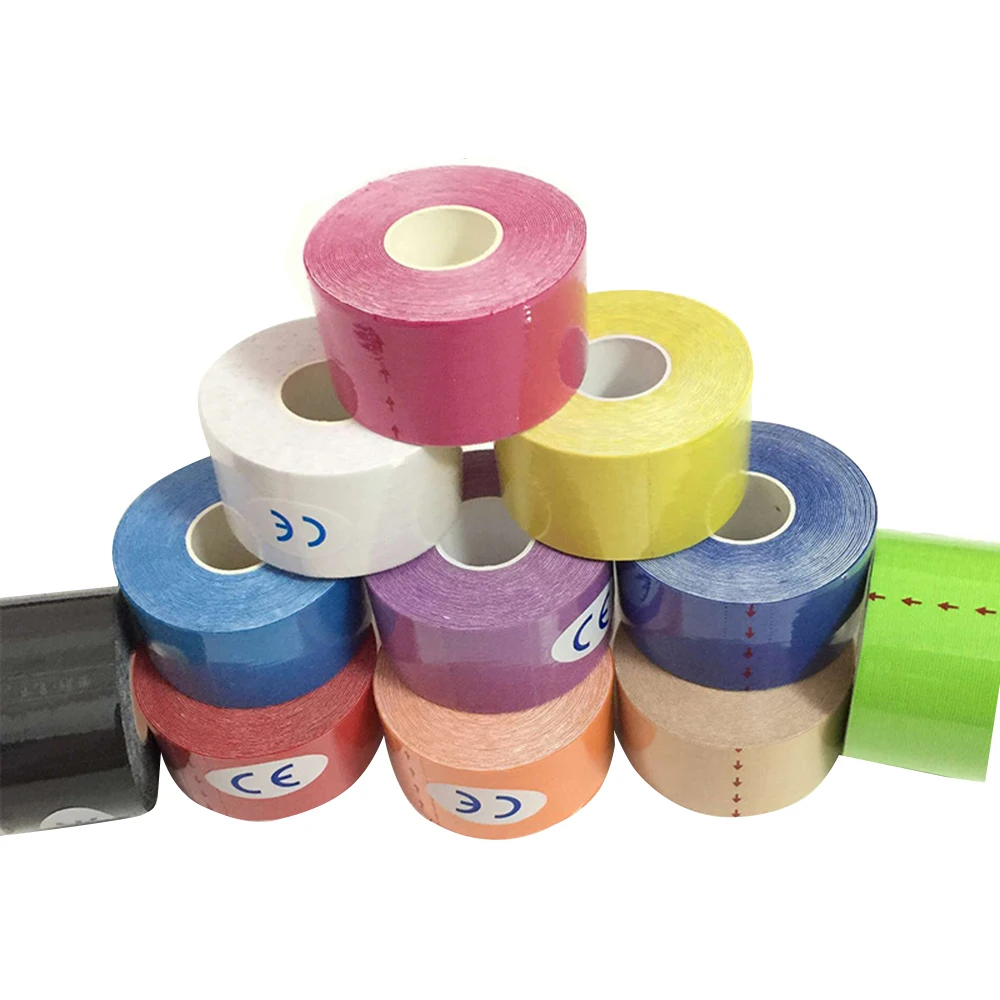 

5M*7.5CM/5cm/ 3.8cm/ 2.5cm Kinesiology Tape Athletic Muscle Support Sport Physio Therapeutic Tape Elastic Sports Bandage Muscle