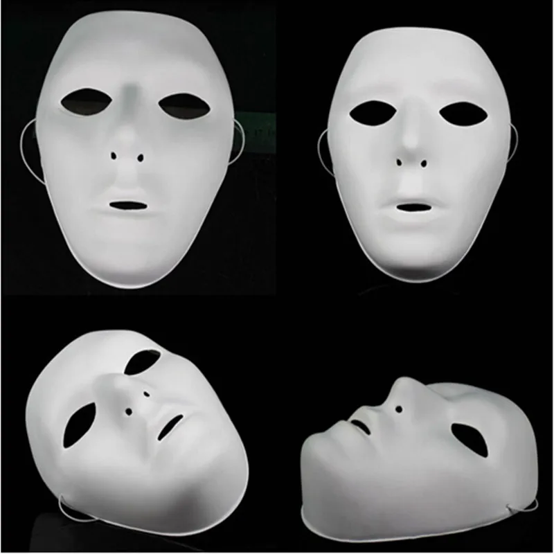 30 шт./лот,, ПВХ, для женщин и мужчин, белая Jabbawockeez маска, хип-хоп танцевальный реквизит, маскарадные маски для косплея
