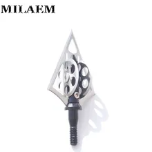 

4/6/12PCS Archery Blade Hunting Arrowhead 100Grain Stainless Steel Broadhead Screw Arrow Point Tip Bow Arrow Hunting Accessories