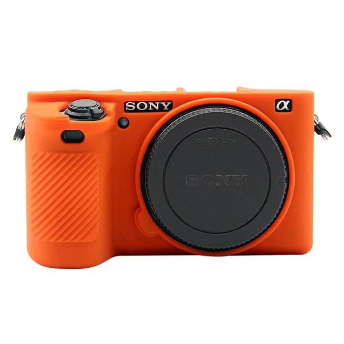 PULUZ защитный чехол для sony ILCE-6500 Мягкий силиконовый чехол для sony - Цвет: Orange