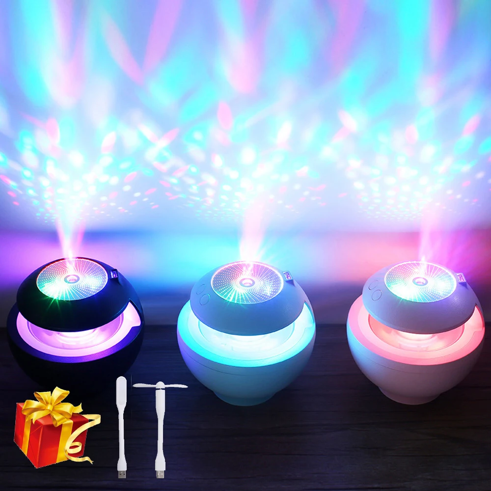 

2019 400ml Ultrasonic Air Humidifier Aromatherapy Diffuser Fashion Portable Colorful Nightlight Mist Maker Oil Diffuser