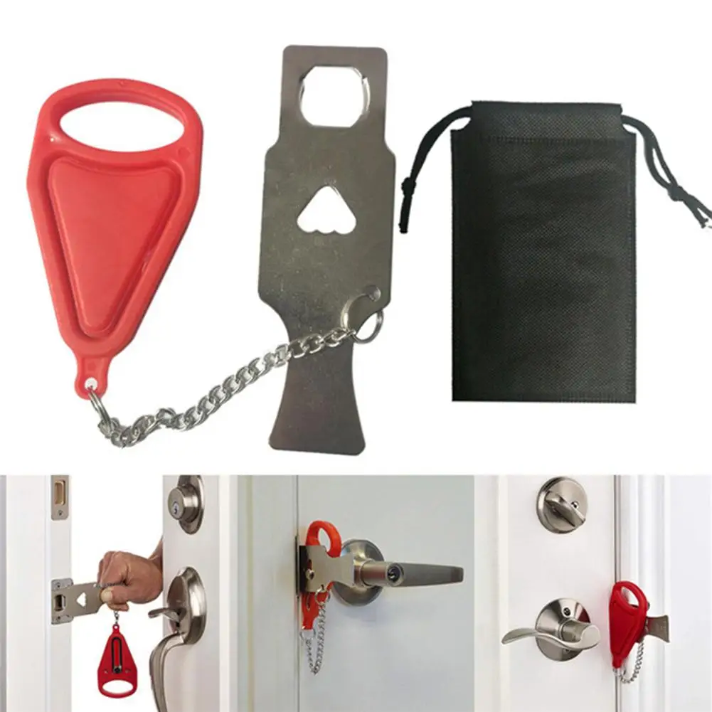 

Portable Safe Home Travel Hotel School Security Door Lockdown Temporary Lock