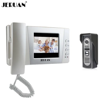 

JERUAN 4.3`` Color Wired Video door phone bell intercom system kit Night vision Camera doorphone FREE SHIPPING