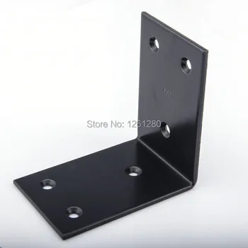 

free shipping90mm metal corner black L style iron furniture fitting thicken Connector hardware DIY part Reinforcement household