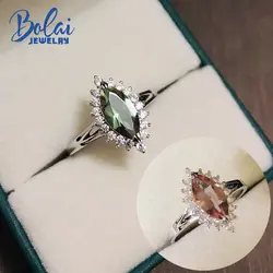 Bolai 18x13mm big diaspore solitaire кольцо из стерлингового серебра 925 пробы Цвет Изменение драгоценных камней zultanite тонкие кольца ювелирные изделия для