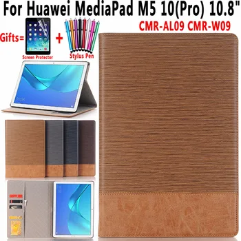 

Premium Cross Pattern Leather Case with Hard Cover Shell for Huawei MediaPad M5 10 10.8 CMR-AL09 CMR-W09 Funda Coque Capa