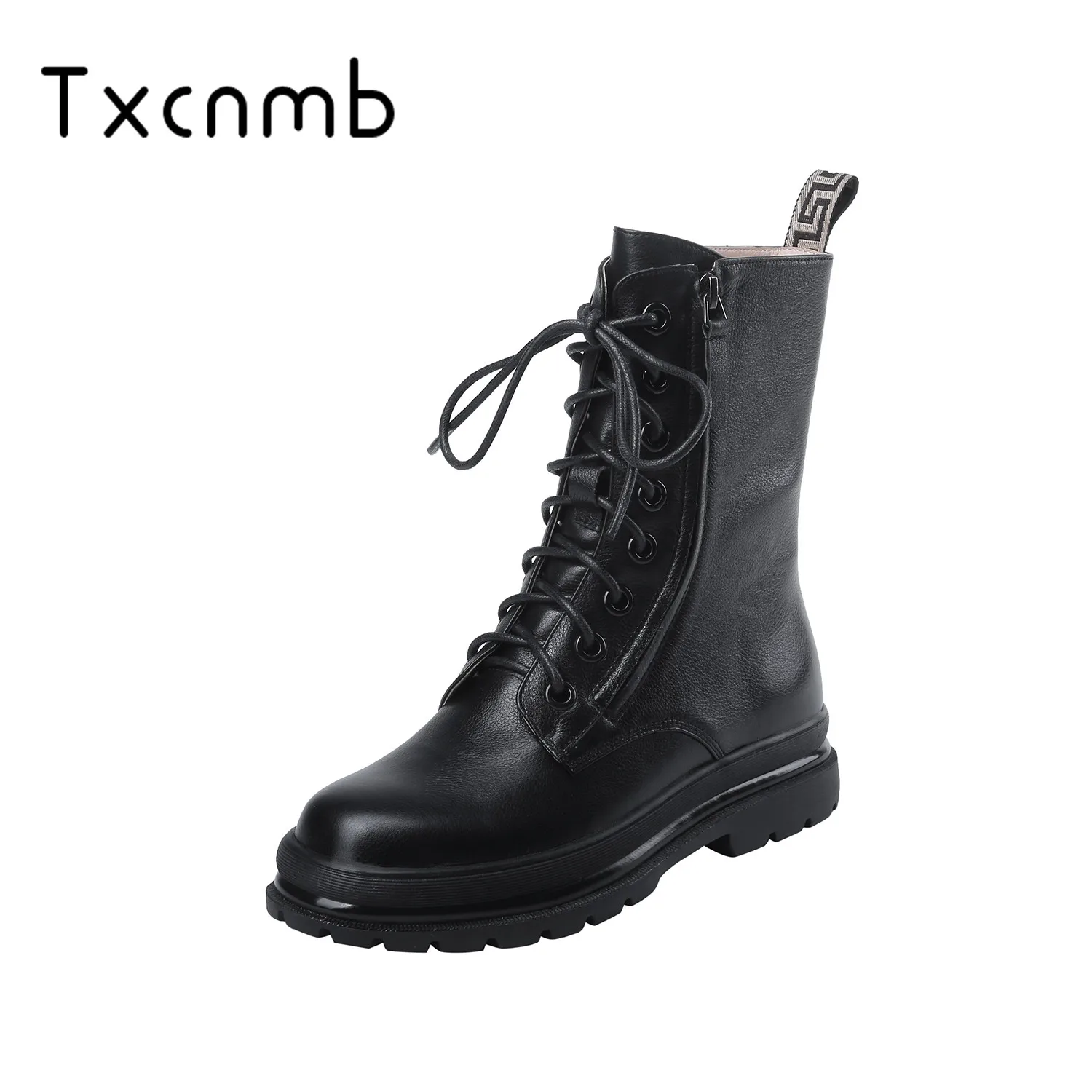 

TXCNMB 2019 Women High Heels Ankle Boots Shoes Woman Genuine Leather Autumn Winter Ladies Platforms Sexy Basic Boots