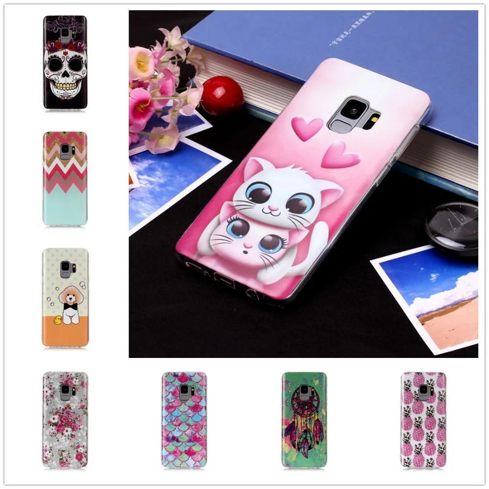 

IMD Case for Samsung Note 9 Phone Capa Animal Cover for Galaxy S9 S8 Plus Quality Funda A6 A8 Plus 2018 Soft Hoesje Protect Case