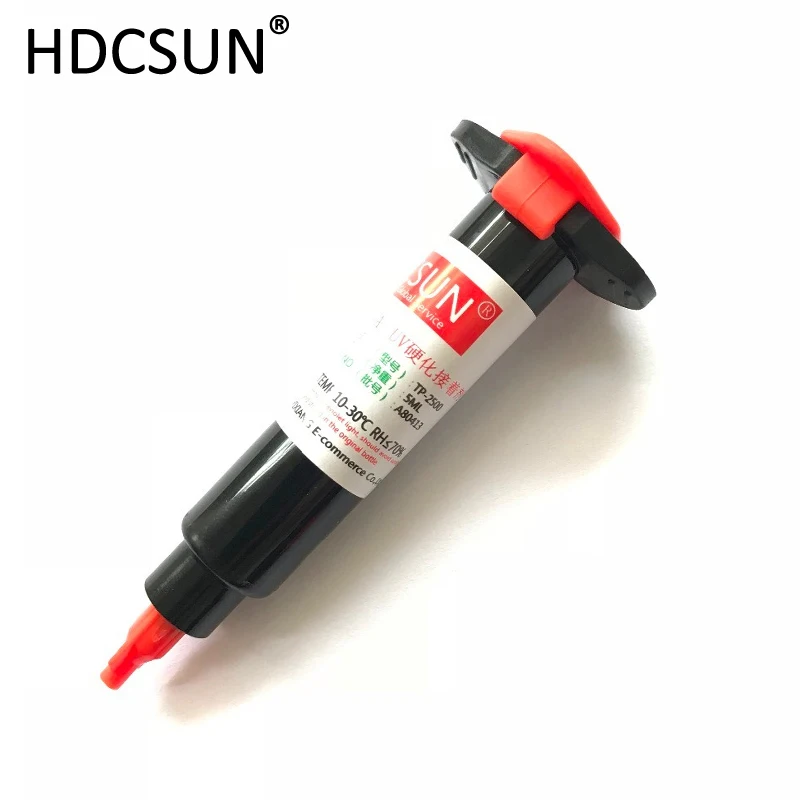 

HDCSUN 1PCS 5ML high quality tp2500 uv glue UV Glue LOCA Liquid Optical Clear Adhesive TP-2500 For Repair Cellphone Glass Lens