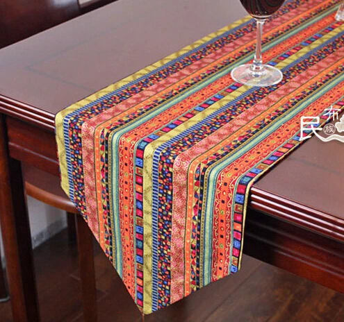 272 Таиланд красочные печатные настольные коврики для ужина орнамент 30*180 см Обратный