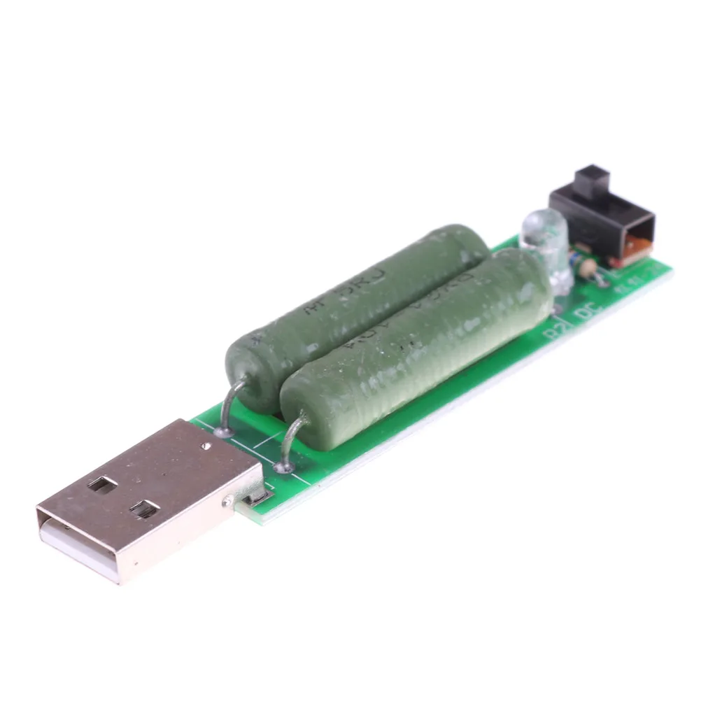 1 шт. резистор USB Электронная нагрузка с Регулируемый переключатель Емкость аккумулятора разрядка напряжение тестер сопротивление