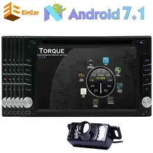 Android 7.1 Car DVD Player 6.2” GPS Car Stereo Navigation 2Din Headunit Radio Receiver Bluetooth/Mirrorlink/WiFi/OBD2+Camera