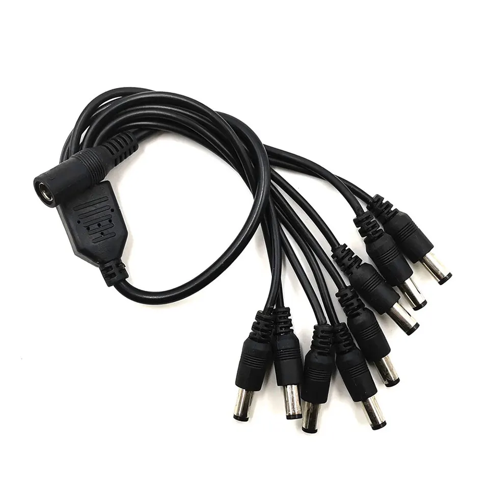 dc connector plug 1 femal to 2 3 4 5 8 male plug  Jack Splitter Adapter cable (11)