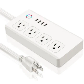 

Wifi Smart EU/US/UK/AU multi-port socket Power Strip Socket Portable Strip Plug Adapter with 4 USB Port Smart Home Electronics