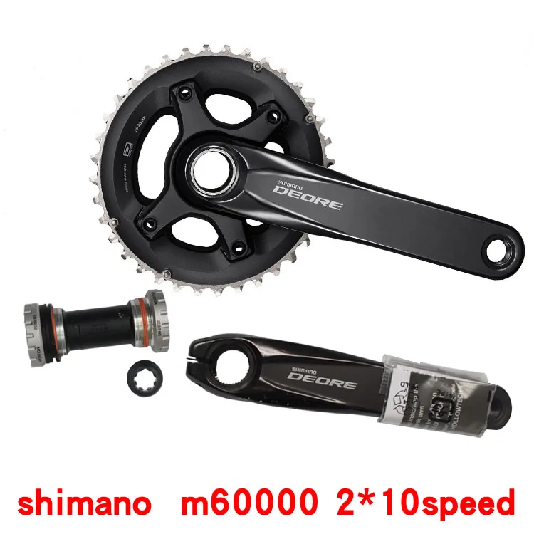 Новинка! Shimano DEORE M6000 2x10 Скорость MTB велосипедный шатун 38x28T 170 мм включает центральный механизм с bb52