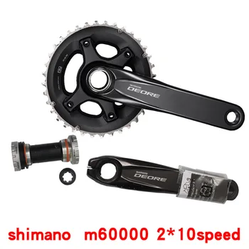 

2017 NEW!! Shimano DEORE M6000 2x10 Speed MTB Bicycle Crankset 38x28T 170mm include Central Movement with bb52