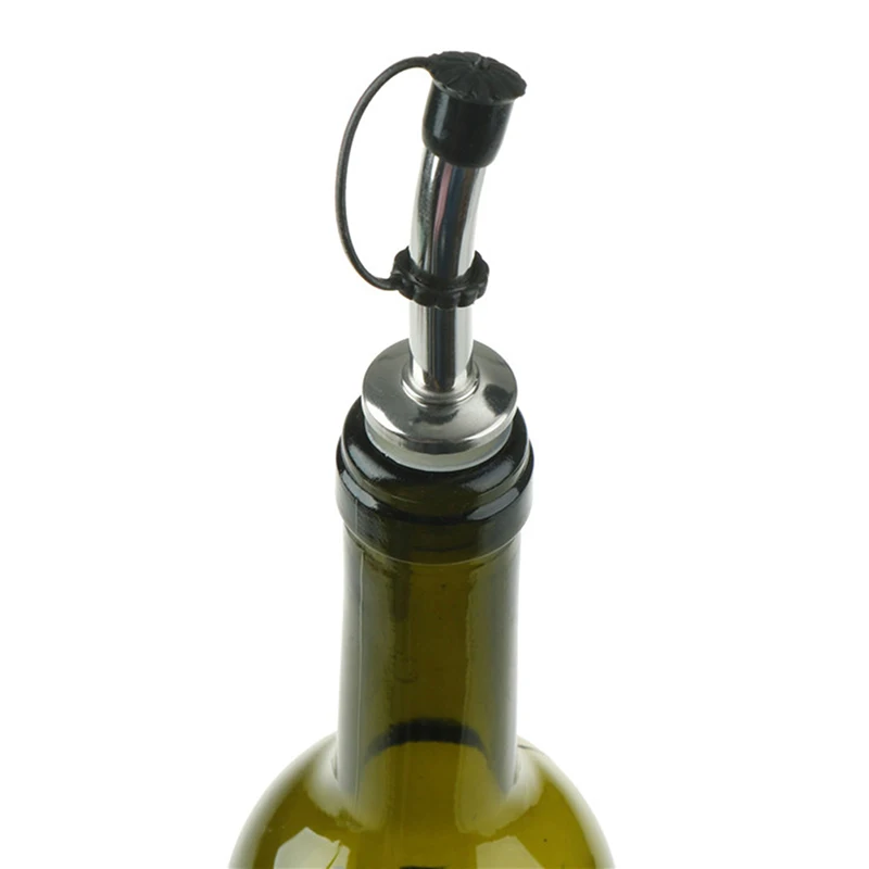 Wine Bottle Pourer Stopper Spout Plug Cock Stop Wine Keep Cork Stainless Steel 