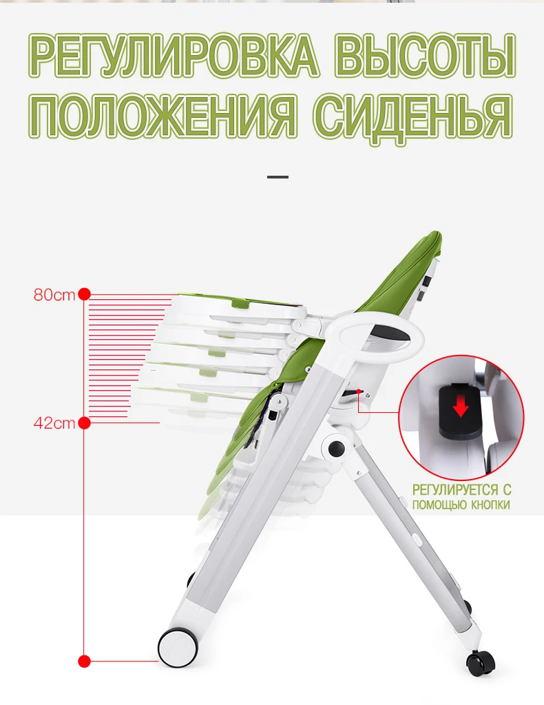 IVOLIA детский обеденный стул Многофункциональный Столик для кормления малыша откидной складной портативный детский стол сиденье для еды