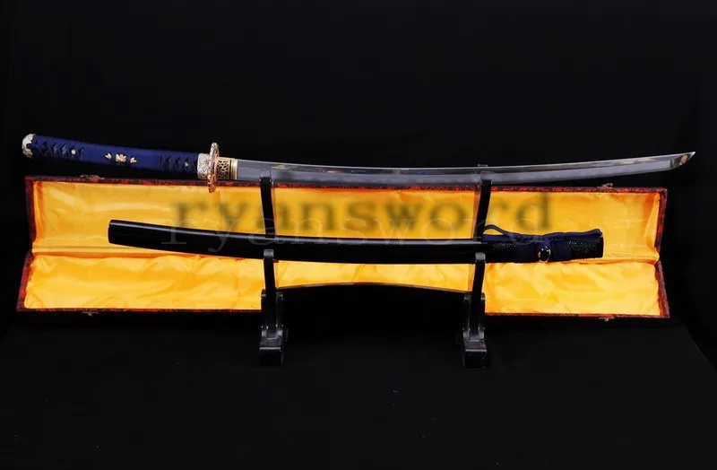 Ручная работа SHIHOZUME глина закаленная+ абразивный японский самурайский меч катана