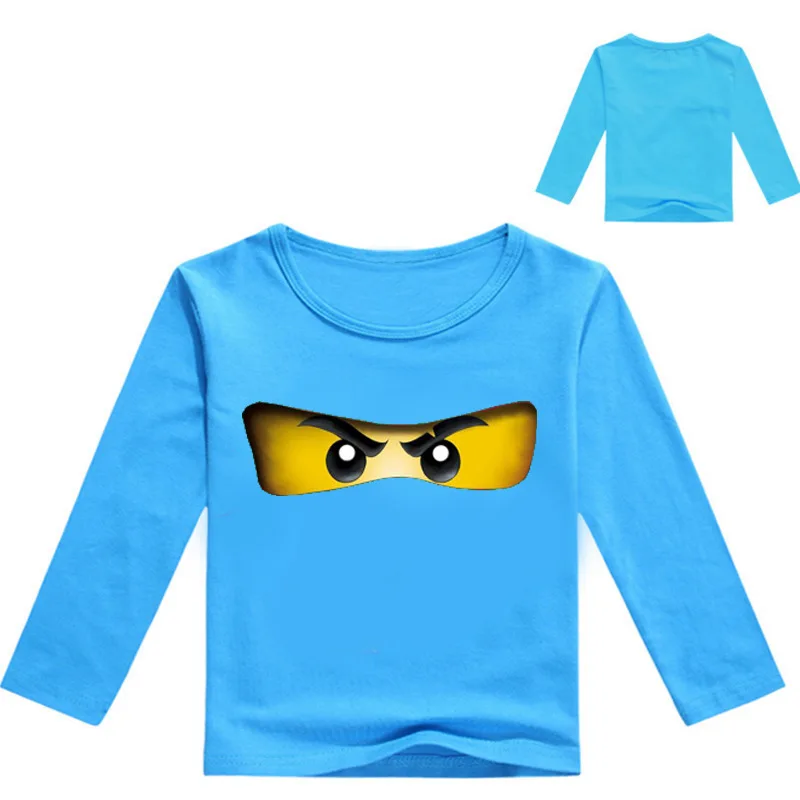 Boys Clothing Ninja Ninjago Cartoon Kids Long Sleeves T-shirt Movie Print T shirt Tees Boy Girls children Tops Kid Costume