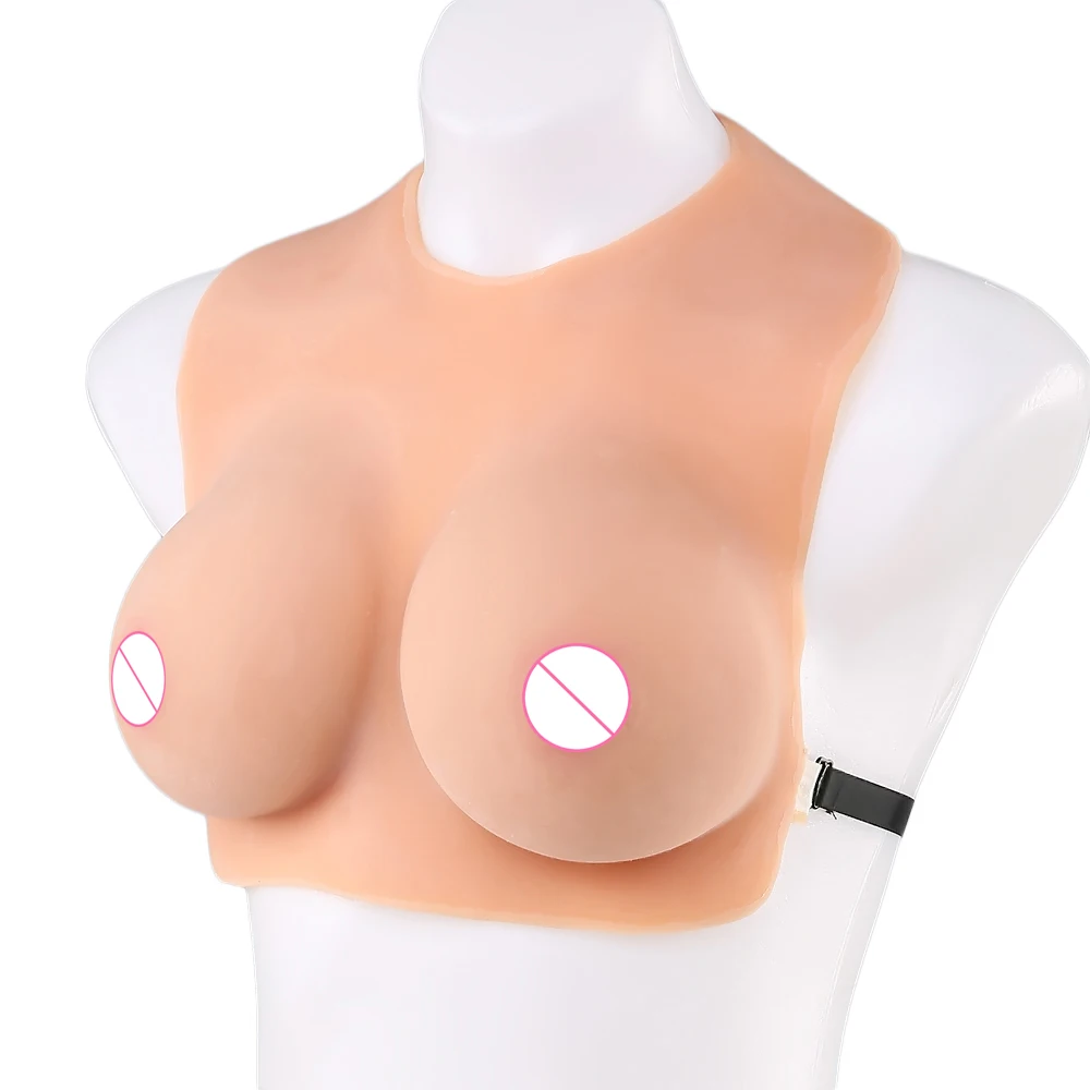 

D Cup 1700g Halfbody Suit Liquid Silicone Breast Forms Boobs Tits for Crossdresser CD Drag Queen Large Fasle Boobs