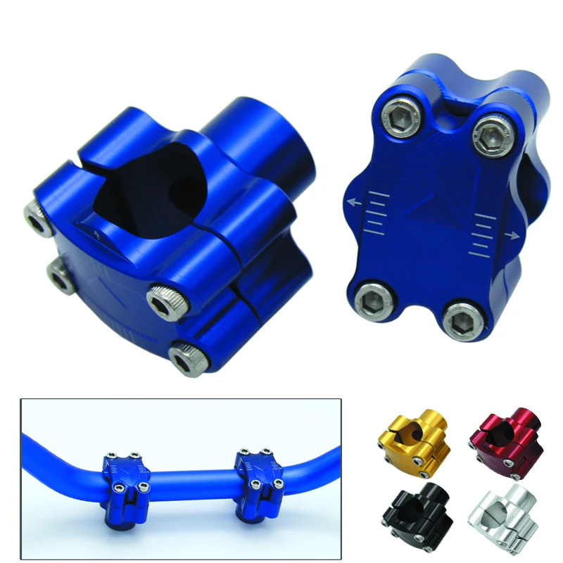 Сплав с ЧПУ 7/8 &quotдо 11/8&quot 28 мм Жир Бар Руль Riser зажимы Taper руль ATV мотоцикл велосипед