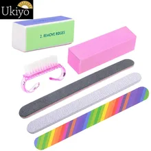 

Ukiyo 6 pieces/Set Nail Files Brush Durable Buffing Files Sanding Buffer Block Pedicure Nail Art Tools Kit Manicure Tools Sets