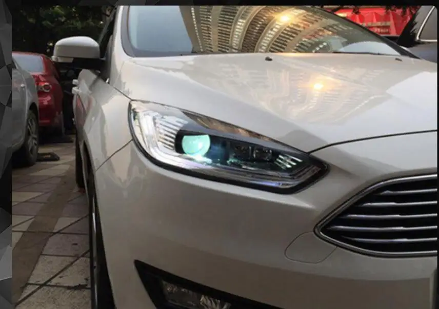 1 комплект автомобильный Головной фонарь для Ford Головной фонарь с фокусом автомобильные аксессуары светодиодный DRL HID ксенон, противотуманная фара для фокусировки