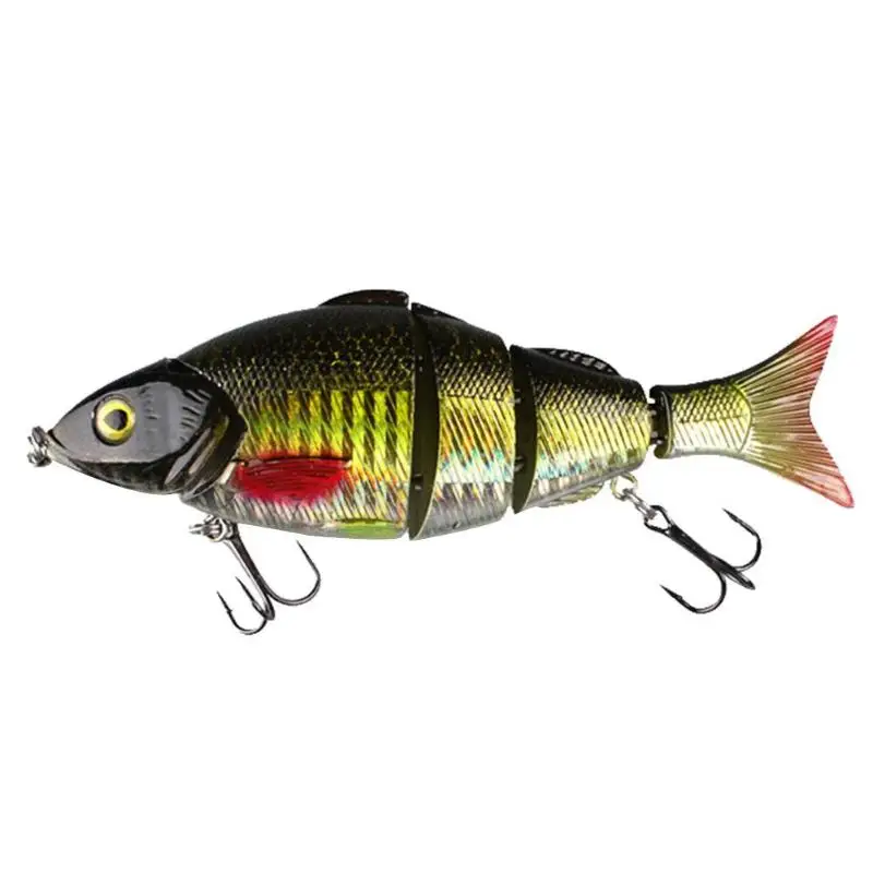  Multi Segment Fishing Lure Hard Bait Bass Bionic Multi Jointed Perch Walleye Pike Muskie Roach Trou