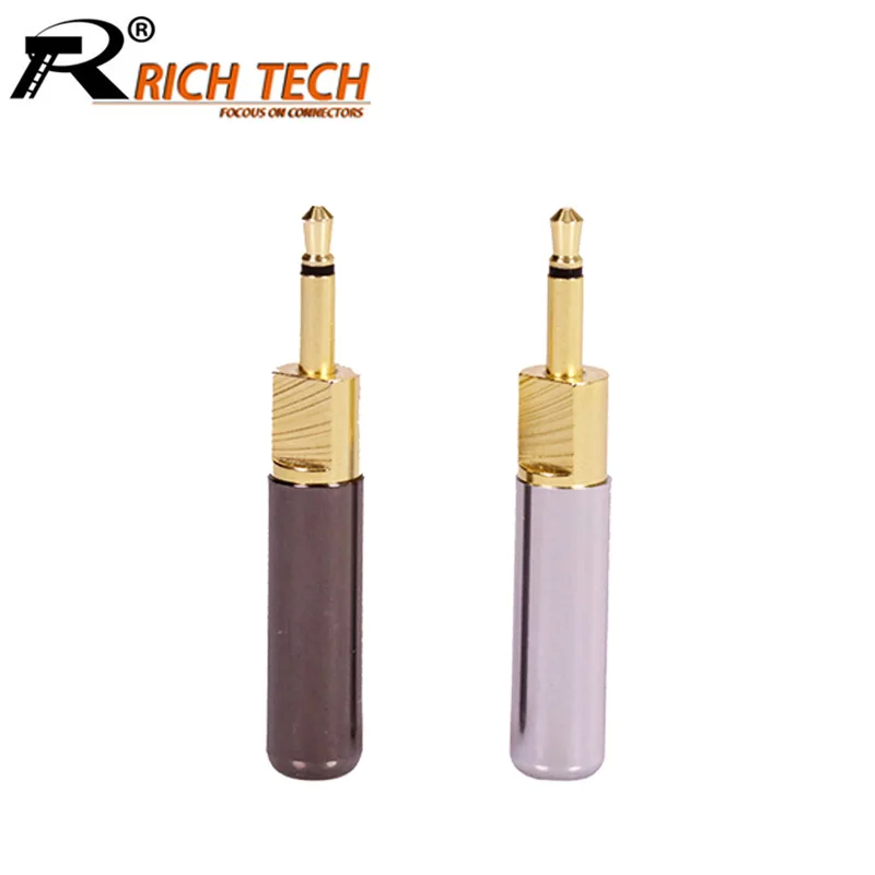 10pcs lot 2 5mm Mini Jack 2 Poles 2 5mm Mono Male Plug High Quality Headphone Earphone Plug Wire Connector