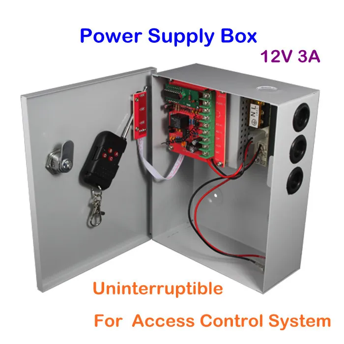New 12V DC 3A Access Control System Remote Uninterruptible Power Supply