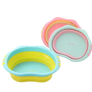 

Newborn Portable Folding Washbasin Baby Washing Bathtub Infant Face Foot Butt Wash Basin Portable Travel Basin Children Bath Tub