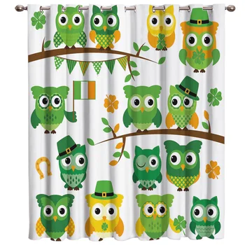 

St. Patrick's Day Wallpaper Room Curtains Large Window Living Room Curtain Rod Bathroom Bedroom Outdoor Kitchen Fabric Indoor