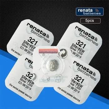 

5pack renata Silver Oxide Watch 321 SR616SW 616 1.55V 100% 321 renata 616 battery