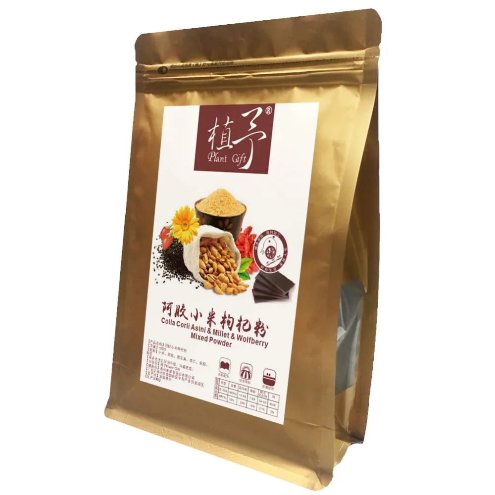 Чистый натуральный 100 г растительный порошок Colla Corii Asini & millet Wolfberry смешанный