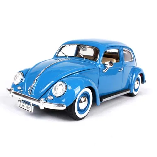 1:18 Литой автомобиль 1955 VW Kafer-Beefle классические автомобили 1:18 металлический автомобиль коллекционные модели игрушки для коллекции подарков - Цвет: Синий