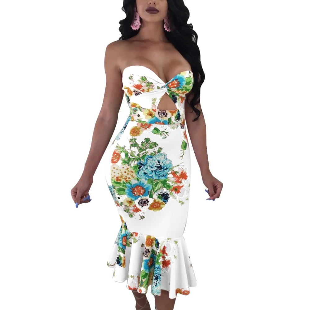 Zmvkgsoa Women Off The Shoulder Dresses Summer Floral Print Ruffle