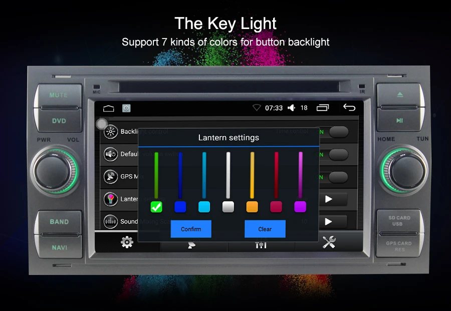 Top 7" 2 din 2GB Ram Car Radio Audio Stereo HD GPS Navigation Head unit For Ford Focus Fusion Multimedia Player Support DAB OBD DVR 11