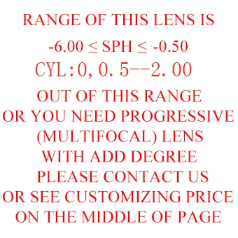 Lens for Glasses Frame Setting Myopia Photochromic Rx lens Scratch-Proof Anti-Reflective Coating Lenses LF01