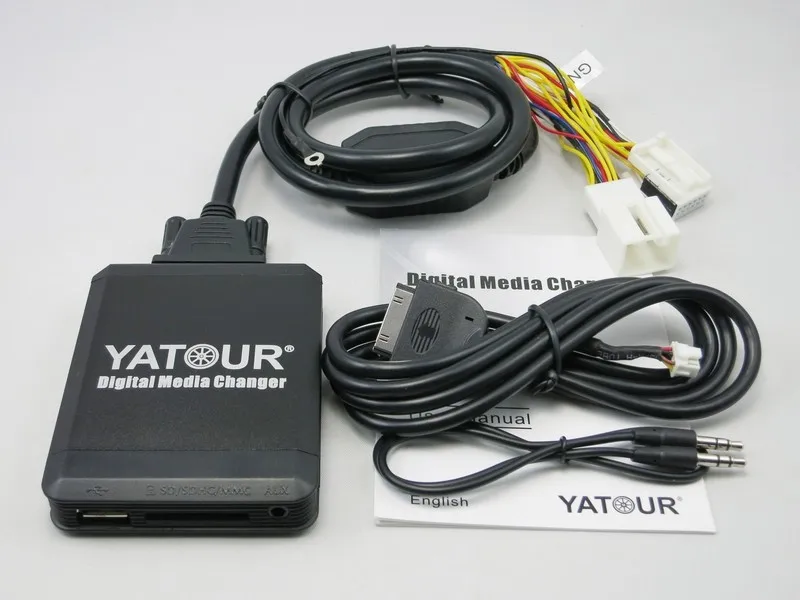 Yatour YTM07 цифровой музыки чейнджер USB SD AUX Bluetooth ipod iphone для VW Audi Skoda Quadlock сиденья 12-контактный MP3 адаптер