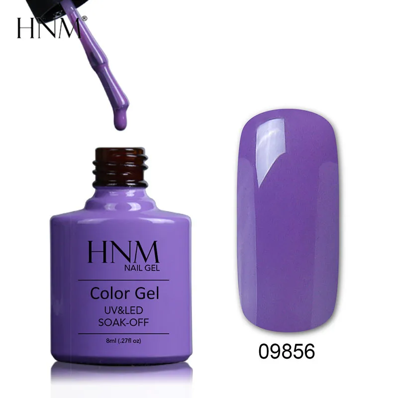 

HNM Pure Color 8ML UV LED Gel Nail Polish Hybrid Gel Varnish Long Lasting Pure Lucky Lacquer Stamping Gelpolish Nail Gel Enamel