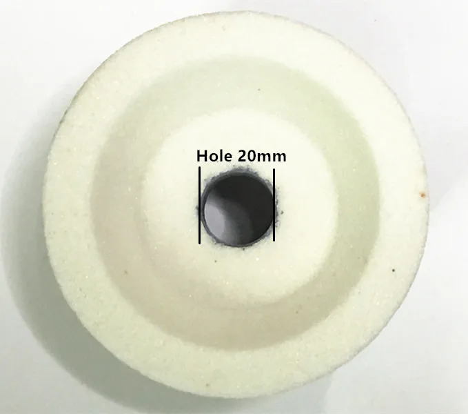 Jrealmer 1pcs Cup-shaped Dia70/100/125mm White corundum grinding wheel high quality White corundum