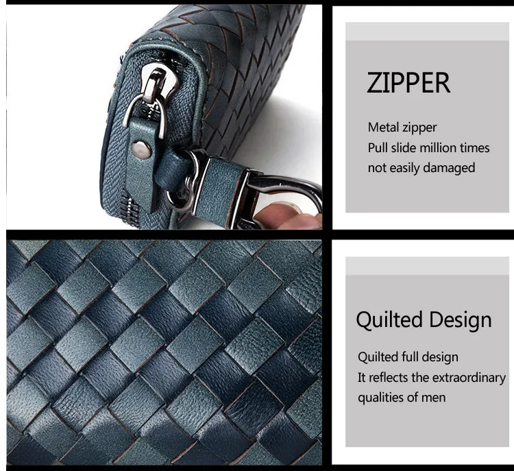 Дизайнерский Модный мужской кошелек из овчины из натуральной кожи для ключей от автомобиля, кожаный держатель для ключей, женская трикотажная сумка высокого качества, известный