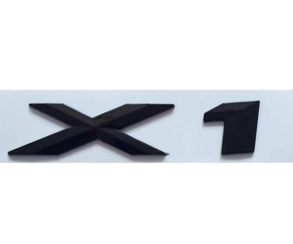 

Gloss Black ABS Number Letters Words Car Trunk Badge Emblem Letter Decal Sticker for BMW X1