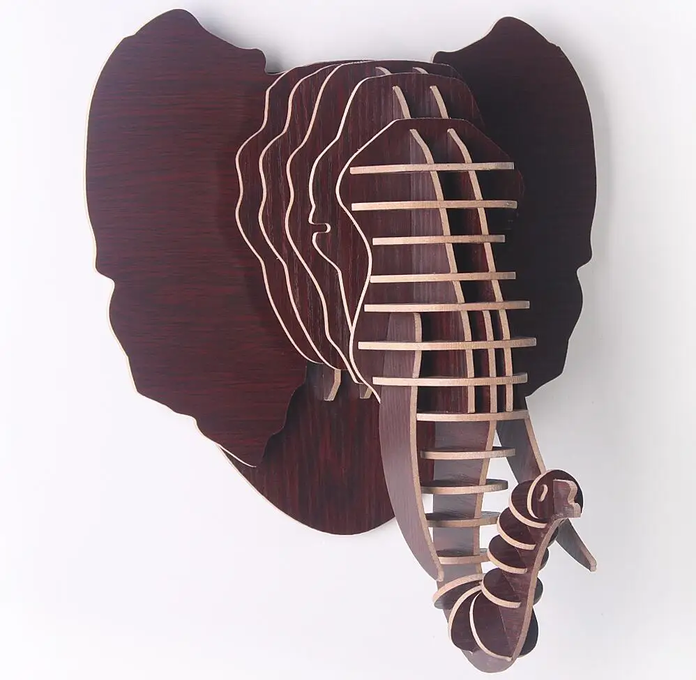 Buy 3D Puzzle Wooden DIY Model Wall Hanging Elephant