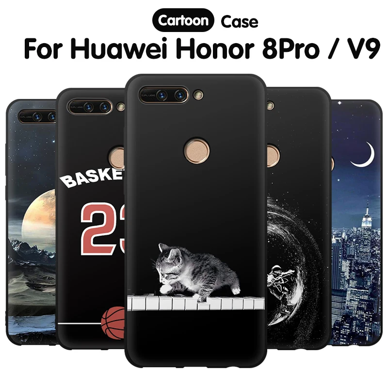 EiiMoo силиконовый чехол для телефона для huawei Honor 8 Pro, чехол для huawei Honor V9, милый узор, мягкий чехол для Honor 8 Pro, чехол
