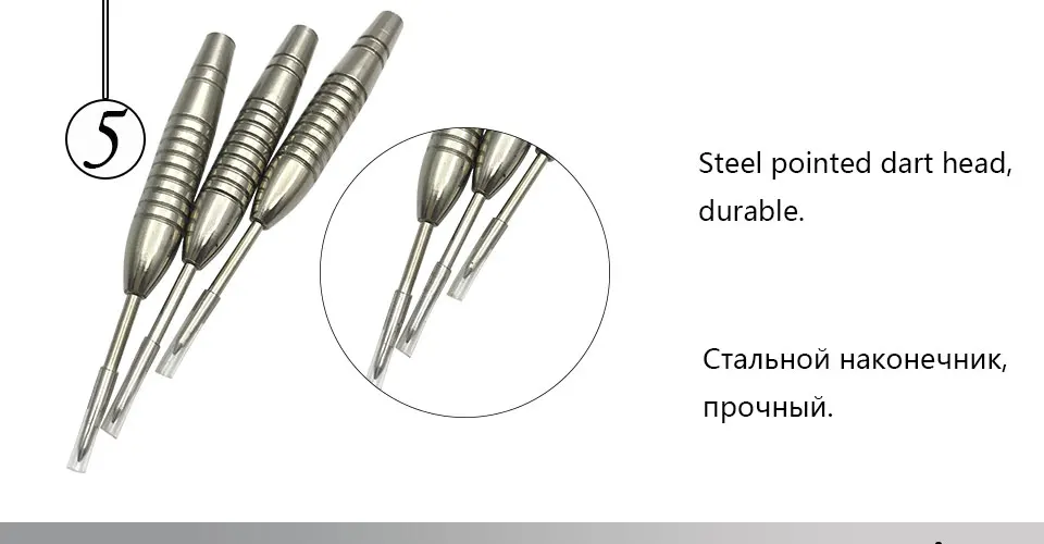 Easytoday 6Pcsset Darts Barrel Accessories High Quality Metal Darts Steel Tip Barrel Darts Professional Accessories 21g Barrel (5)