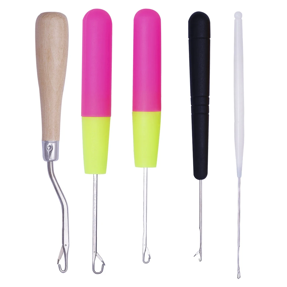 

5Pcs Assorted Knitting Multipurpose Braiding Latch Needle Crafts Stitches Hooks Portable Weaving Tools Crochet Set Durable