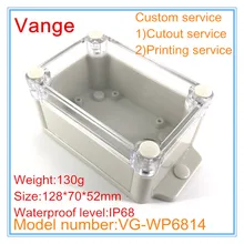 1 шт./лот, толстый корпус, IP68, водонепроницаемый сертификат, АБС-пластик, распределительная коробка для профессионального устройства под водой, 128*70*52 мм